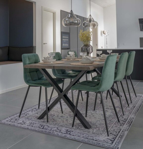 Sedie da pranzo verdi in un set di 2 Middelfart - House Nordic
