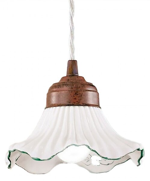 Lampadario classico due p illuminazione anna sp e27 led ceramica sospensione - Due P Illuminazione