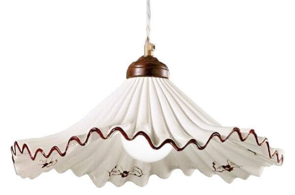 Lampadario classico due p illuminazione anna sg e27 led ceramica sospensione - Due P Illuminazione