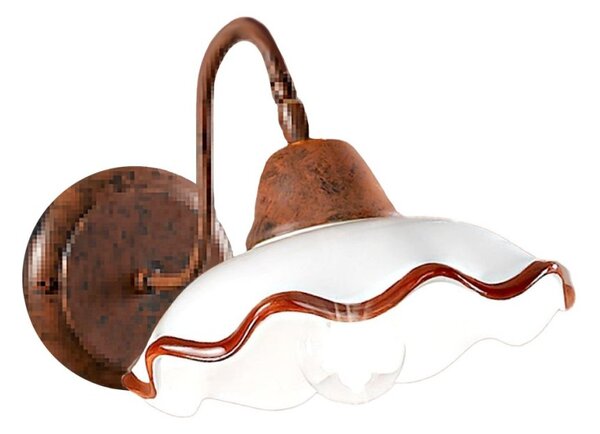 Applique classica due p illuminazione eloisa ap e27 led ceramica lampada parete - Due P Illuminazione