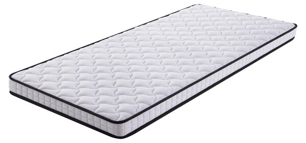 Materasso a molle insacchettate 90x200 cm, altezza H3, 10 cm, arrotolato, con moduli ergonomici e supporto per la zona lombare