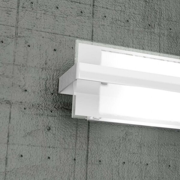 Applique moderno top light cross 1106 am e27 led metallo vetro lampada parete - Top Light