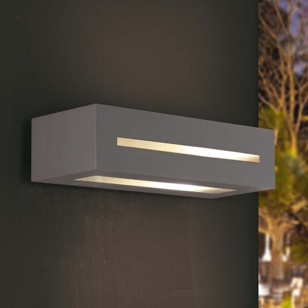 Applique moderna promoingross aster 7271 a e27 led alluminio biemissione lampada parete - Promoingross