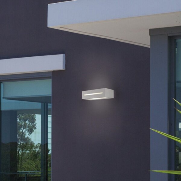 Applique moderna promoingross aster 7271 a e27 led alluminio biemissione lampada parete - Promoingross
