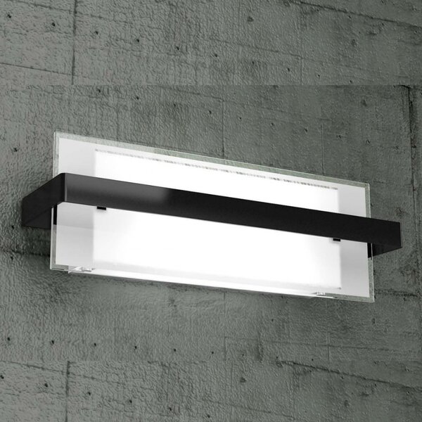 Applique moderno top light cross 1106 am e27 led metallo vetro lampada parete - Top Light