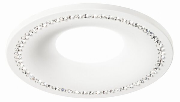 Faretto incasso alluminio gea led coralie 1 gfa190 led spot strass bianco opaco tondo interno gu10 ip20 - Gea Led