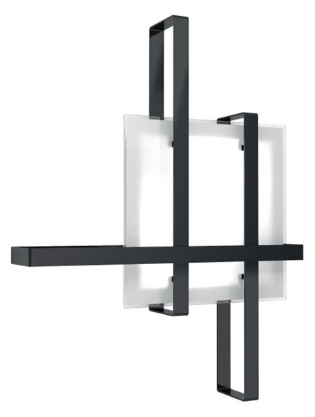 Plafoniera moderna topo light cross 1106 50 e27 led metallo vetro lampada soffitto - Top Light