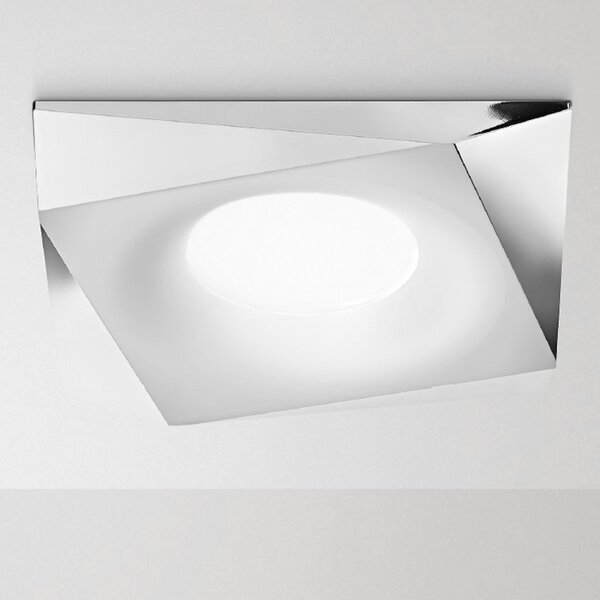 Faretto incasso alluminio gea led janus q led spot incasso bianco opaco cromo interno gu10 ip20 - Gea Led