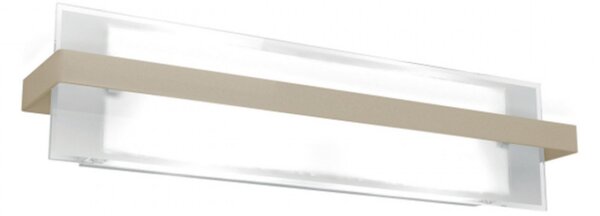 Applique moderno top light cross 1106 ag e27 led vetro metallo lampada parete - Top Light