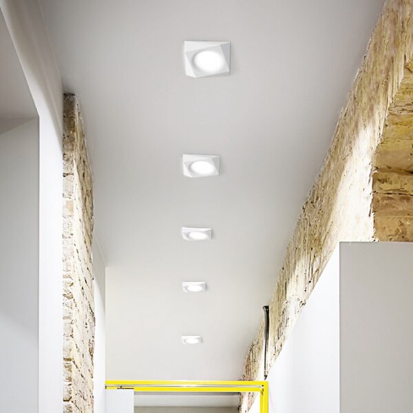 Faretto incasso alluminio gea led janus q led spot incasso bianco opaco cromo interno gu10 ip20 - Gea Led