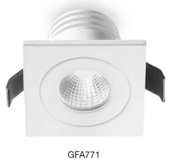 Faretto led incasso alluminio gea led alya gfa771c spot quadrato controsoffitto moderno - Gea Led