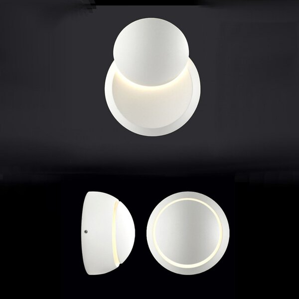 Applique moderna pan international eclis par00075 led alluminio lampada parete - Pan International