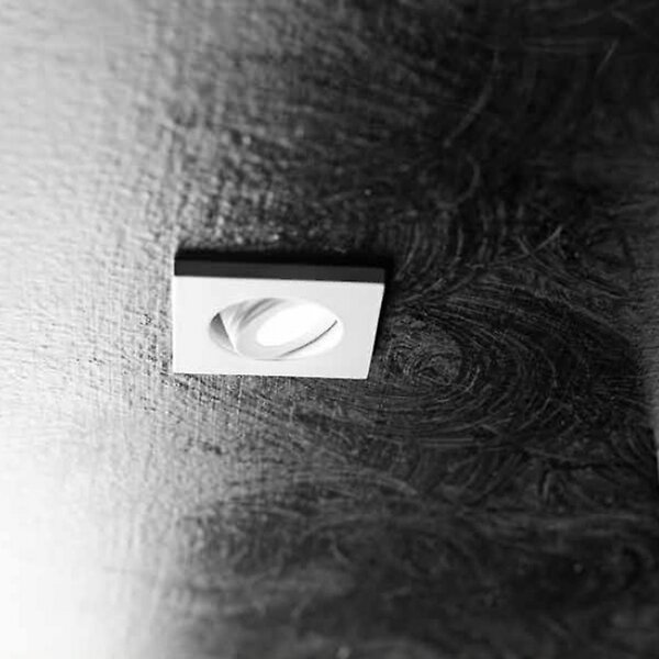 Faretto incasso alluminio gea led elara gfa890 spot quadrato orientabile - Gea Led