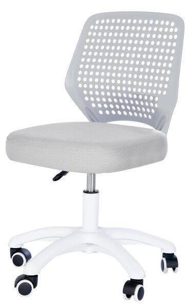 Sedia da scrivania per bambini Smart Grow, grigia, regolabile in altezza