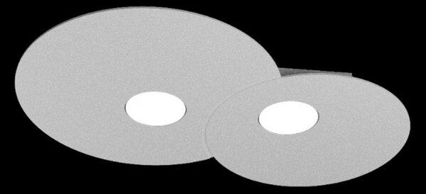 Plafoniera moderna top light cloud 1128 pl2 r gx53 led metallo lampada soffitto parete - Top Light