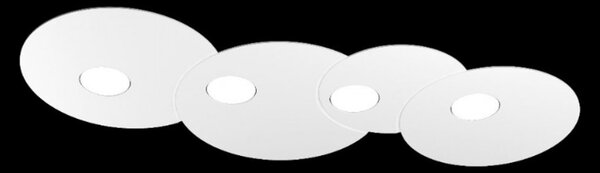 Plafoniera moderna top light cloud 1128 pl4 r gx53 led metallo lampada soffitto parete - Top Light