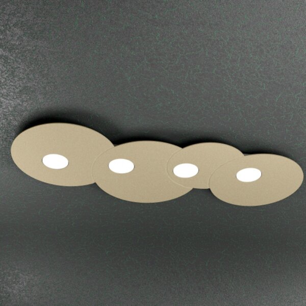 Plafoniera moderna top light cloud 1128 pl4 r gx53 led metallo lampada soffitto parete - Top Light