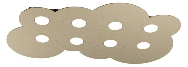 Plafoniera moderna top light cloud 1128 pl8 r gx53 led metallo lampada soffitto - Top Light