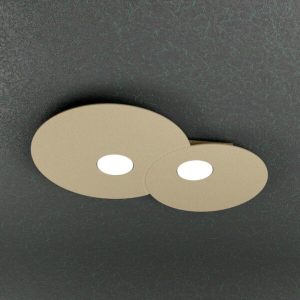 Plafoniera moderna top light cloud 1128 pl2 r gx53 led metallo lampada soffitto parete - Top Light
