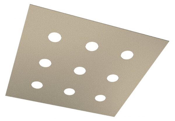 Plafoniera moderna top light area 1127 pl9 gx53 led metallo lampada soffitto - Top Light
