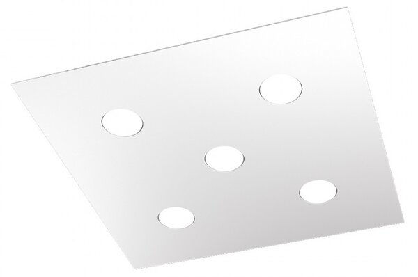 Plafoniera moderna top light area 1127 pl5 gx53 led metallo lampada soffitto - Top Light