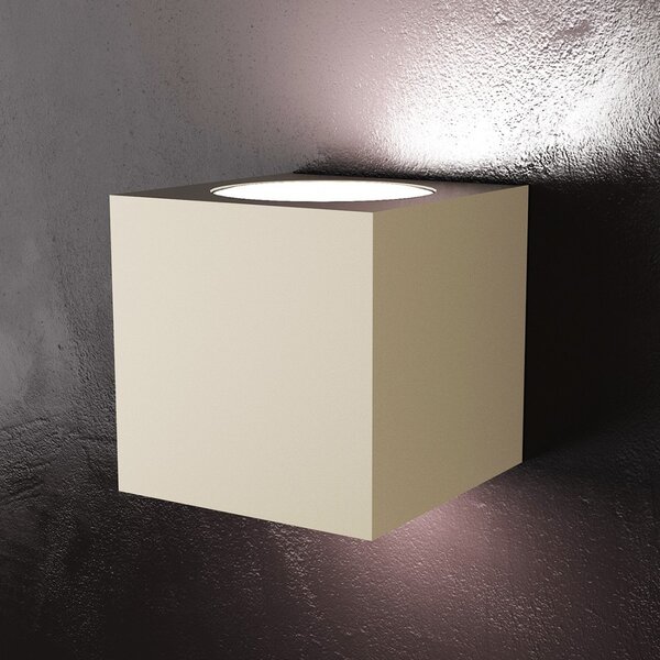 Applique moderno top light area 1127 ag gx53 led metallo biemissione lampada parete - Top Light