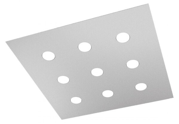Plafoniera moderna top light area 1127 pl9 gx53 led metallo lampada soffitto - Top Light