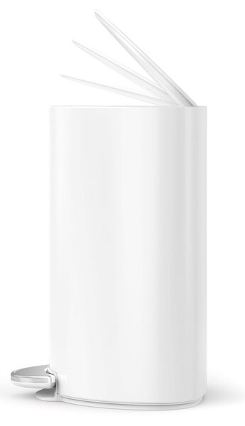 Pattumiera in metallo bianco 6 L - simplehuman