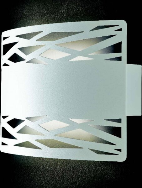 Applique illuminando chimera ap e27 led lampada parete moderna metallo bianco biemissione interno - Illuminando