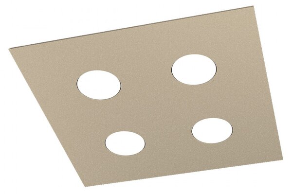 Plafoniera moderna top light area 1127 pl4 gx53 led metallo lampada soffitto - Top Light
