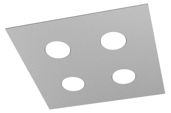 Plafoniera moderna top light area 1127 pl4 gx53 led metallo lampada soffitto - Top Light