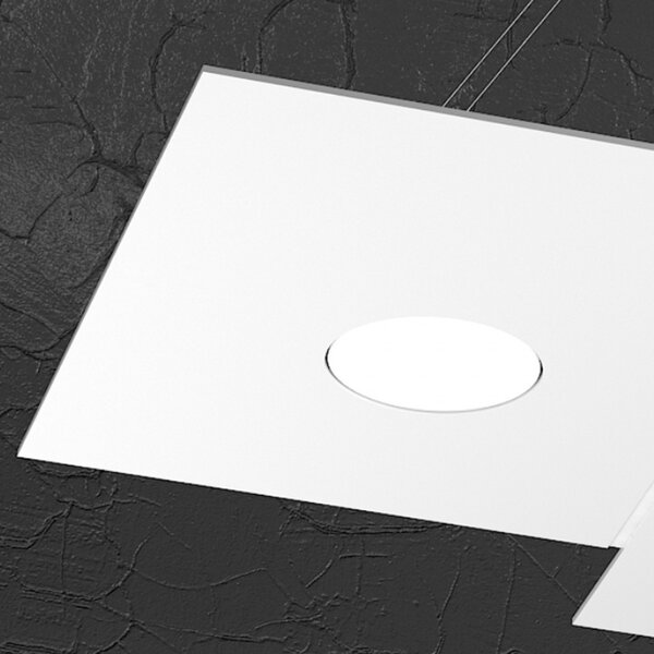 Lampadario moderno top light plate 1129 s4 r gx53 led metallo monoemissione sospensione - Top Light