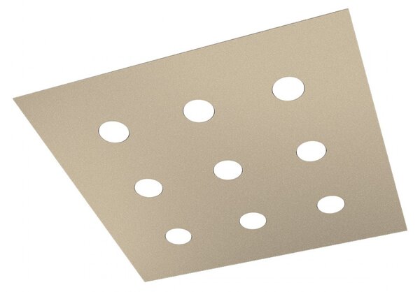 Plafoniera moderna top light area 1127 pl9 gx53 led metallo lampada soffitto - Top Light