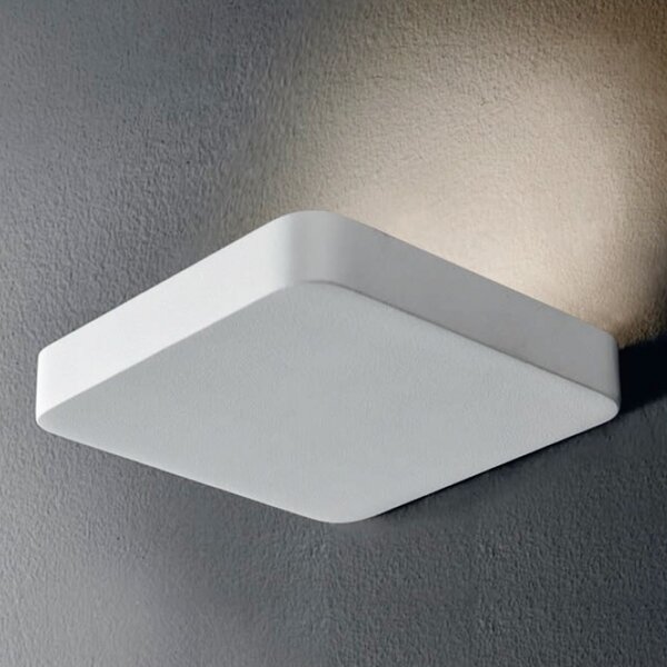 Applique illuminando tobia 1 bn 12w led 1106lm 3000°k bianco lampada parete alluminio monoemissione moderna interno - Illuminando