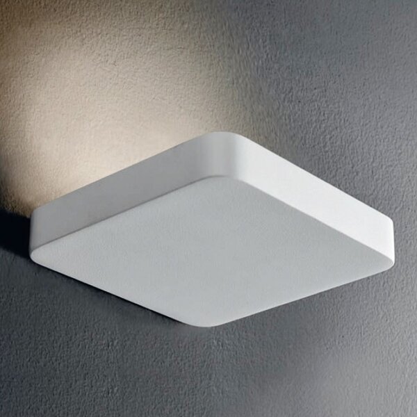 Applique illuminando tobia 1 bn 12w led 1106lm 3000°k bianco lampada parete alluminio monoemissione moderna interno - Illuminando