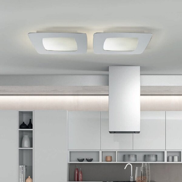 Plafoniera moderna illuminando stone pl p gx53 led parete soffitto metallo acrilico - Illuminando