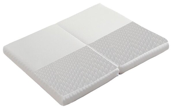 Materasso a molle insacchettate 140x200 cm, grado di rigidità H3, altezza 10 cm, realizzato in schiuma 23D, Öko-Tex, colore bianco