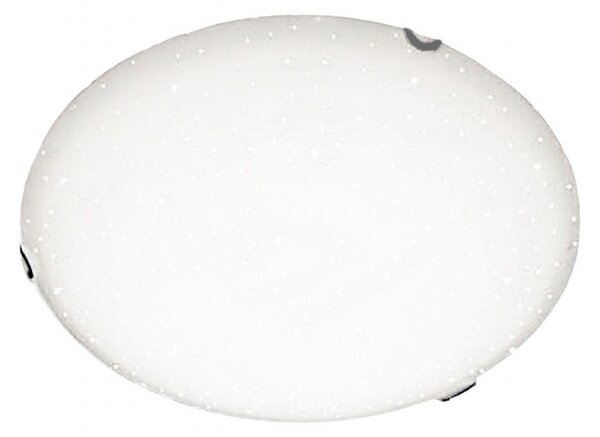 Plafoniera moderna illuminando aster 40 pl e27 led vetro serigrafato lampada soffitto - Illuminando