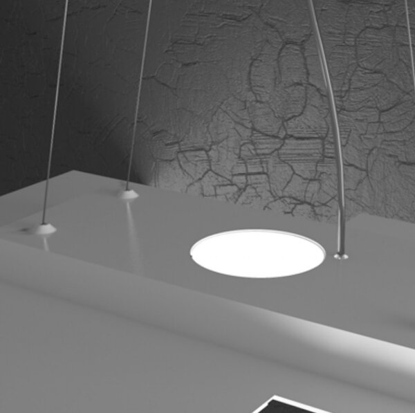 Lampadario moderno top light area 1127 s3 r+2 gx53 led biemissione metallo sospensione - Top Light