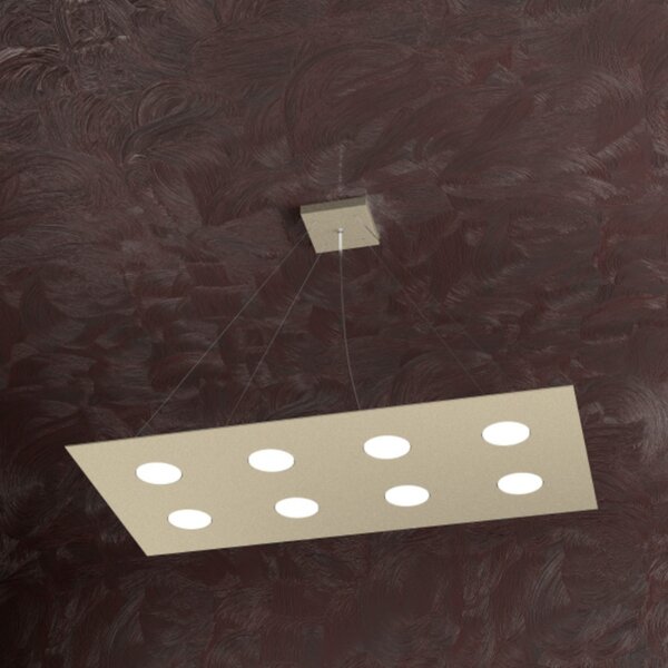 Lampadario moderno top light area 1127 s8 r gx53 led monoemissione metallo sospensione - Top Light