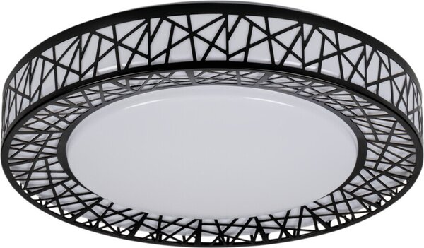 Plafoniera LED rotonda Amazi bianco e nero 17,5 W, bianco neutro 925 lm, metallo, dimensioni: 10x38x38 cm, IP20, Kanlux