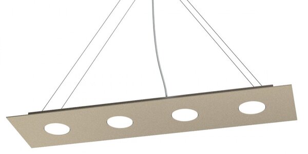 Lampadario moderno top light area 1127 s4 r gx53 led monoemissione metallo sospensione - Top Light