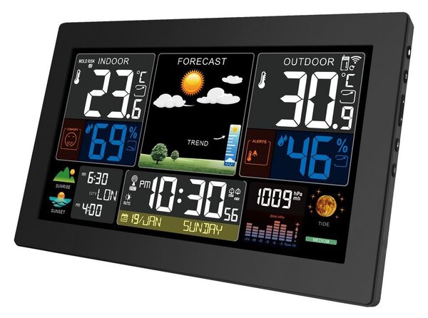 Solight TE81XL - Stazione meteorologica con display LCD a colori 2xAA/5V