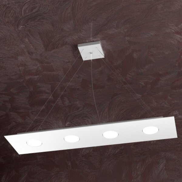 Lampadario moderno top light area 1127 s4 r gx53 led monoemissione metallo sospensione - Top Light