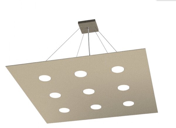 Lampadario moderno top light area 1127 s9 gx53 led monoemissione metallo sospensione - Top Light