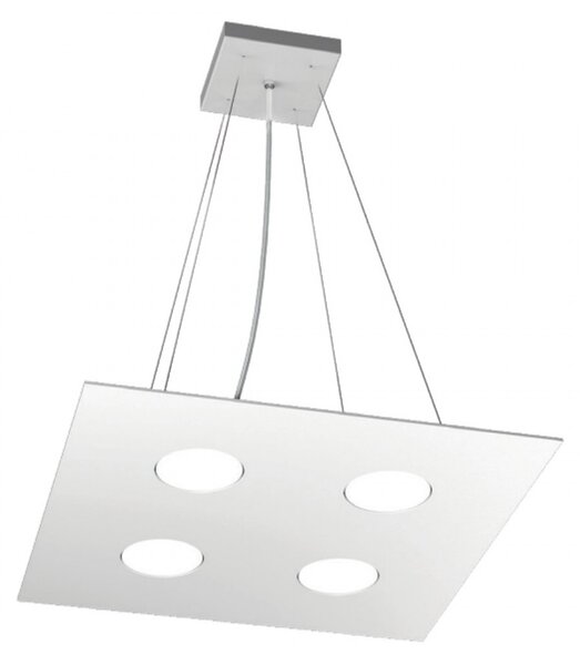 Lampadario moderno top light area 1127 s4 gx53 led monoemissione metallo sospensione - Top Light