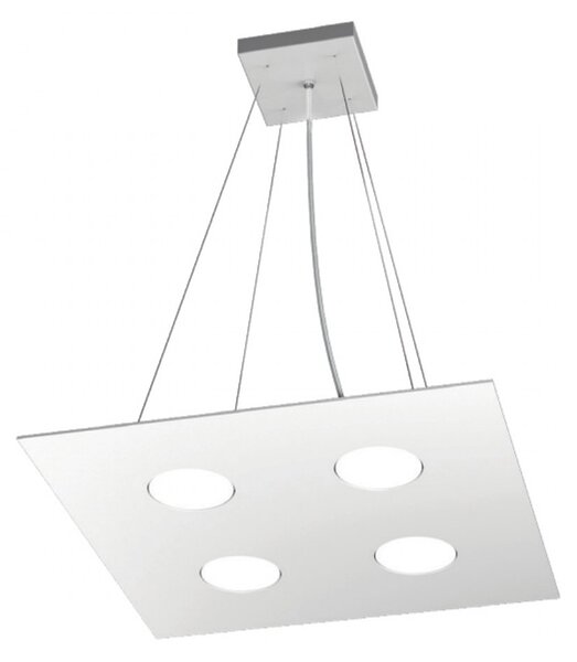 Lampadario moderno top light area 1127 s4 gx53 led monoemissione metallo sospensione - Top Light
