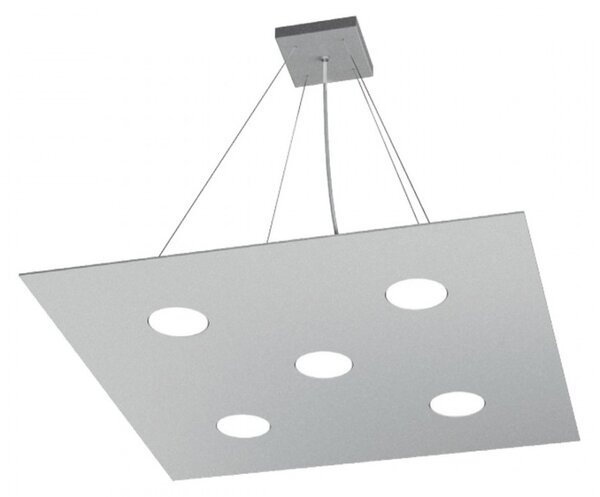 Lampadario moderno top light area 1127 s5 gx53 led monoemissione metallo sospensione - Top Light
