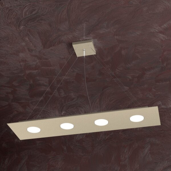 Lampadario moderno top light area 1127 s4 r gx53 led monoemissione metallo sospensione - Top Light