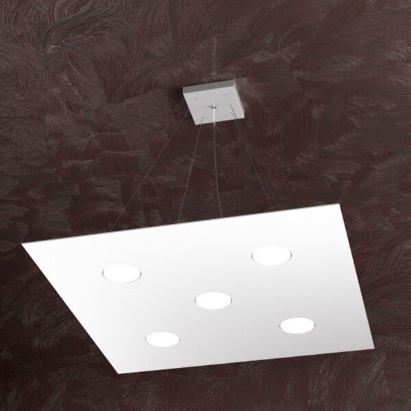 Lampadario moderno top light area 1127 s5 gx53 led monoemissione metallo sospensione - Top Light